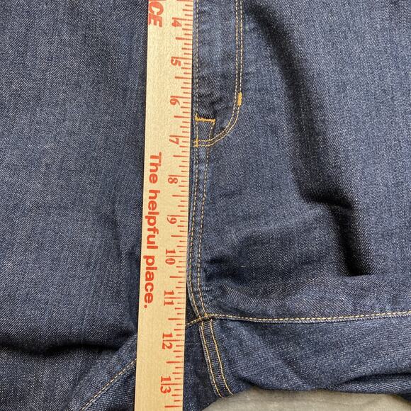 L.L. Bean Straight Leg Jeans Women’s Size 16P Dark Blue Denim - Picture 4 of 11